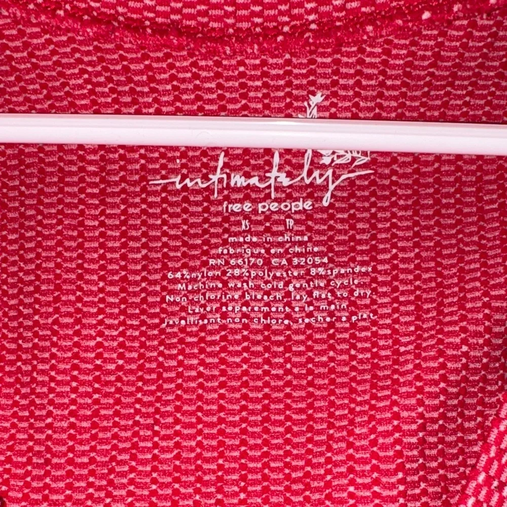 Free People V-Neck Red Tank Top - Picture 2 of 2